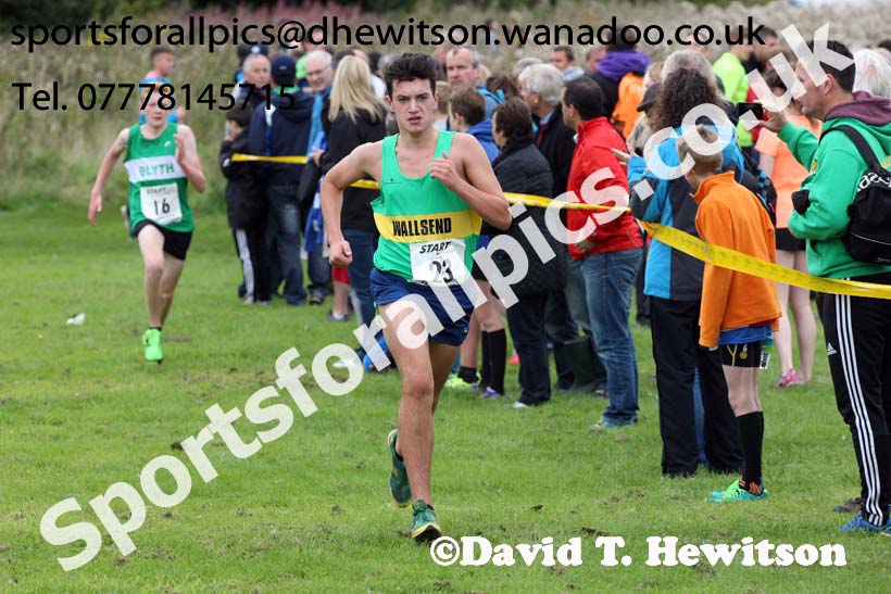 Under-15s Sunderland Harriers Open Cross Country. Photo: David T. Hewitson/Sports for All Pics